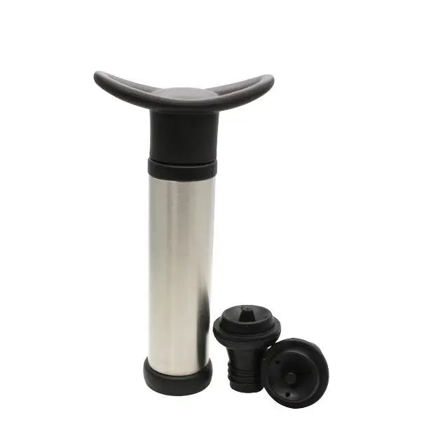 1 Set Wine Stopper Silicone Plug with Pump Wine Saver Vacuum Bottle Caps Sealing Preserver Drinks Bottle Hat Bar Accessories
