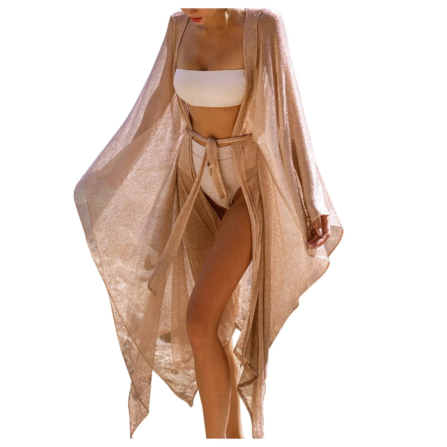 Beach Cover Up Dress Knitted Tunic Bikini Cover Up Swimwear New Women Robe De Plage Beach Cardigan summer Cover Ups Dresses