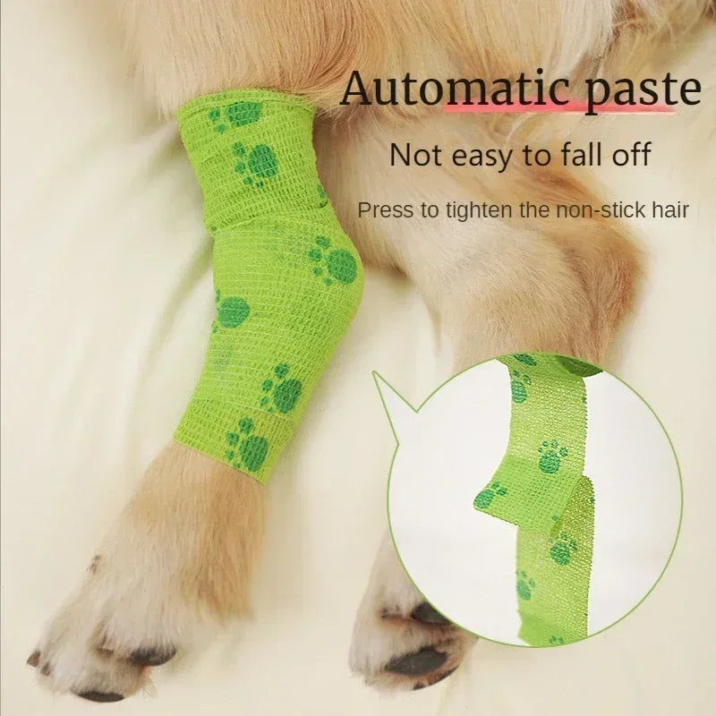 Breathable Elastic Tape Pet Self Adhesive Bandage Wrap Feet With Anti Dirt Bandages Elastic Ankle Protection Finger Knee Bandage