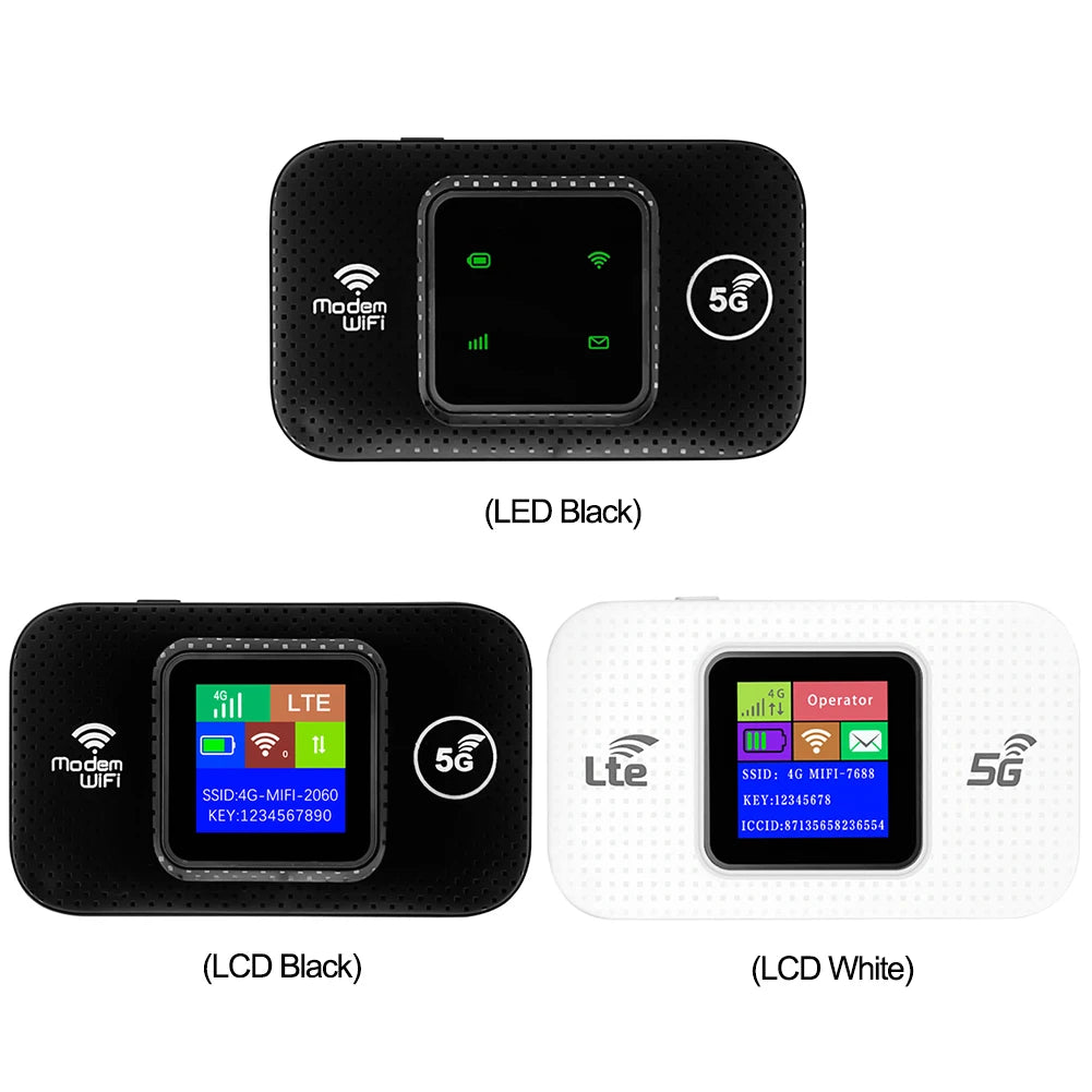 4G LTE Router Wireless Wifi Router 150Mbps Portable Pocket Mifi Modem Sim Card Slot Mobile Wifi Hotspot 150Mbps for Outdoor Car