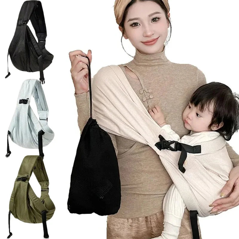 NEW Outdoor Travel Portable Baby Sling Carrier Wrap Toddler Infants Backpack Shoulder Bag Babies Carriers Newborn Backpacks Mother's Baby Care Supplies