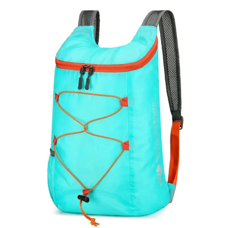 NEW 6 Colors Multifunctional Outdoor Folding Backpack High Density Lightweight Waterproof Nylon Fabric Sports Bag for Camping Hiking Travel
