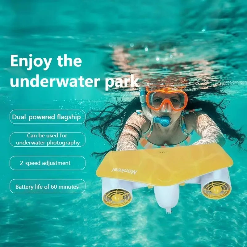 NEW Underwater Electric Propeller W7 Diving Shooting Equipment Electric Floating Board Underwater Propeller Diving Electric Scooter Summer Water Sports Supplies
