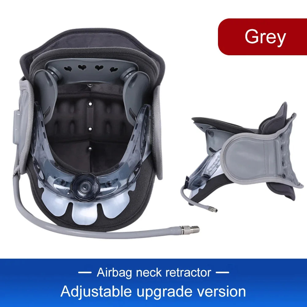 NEW Adjustable Inflatable Cervical Neck Traction Stretcher Collar Stretching Correction Neck Protection Brace Support with Air Pump Health Care Accessories