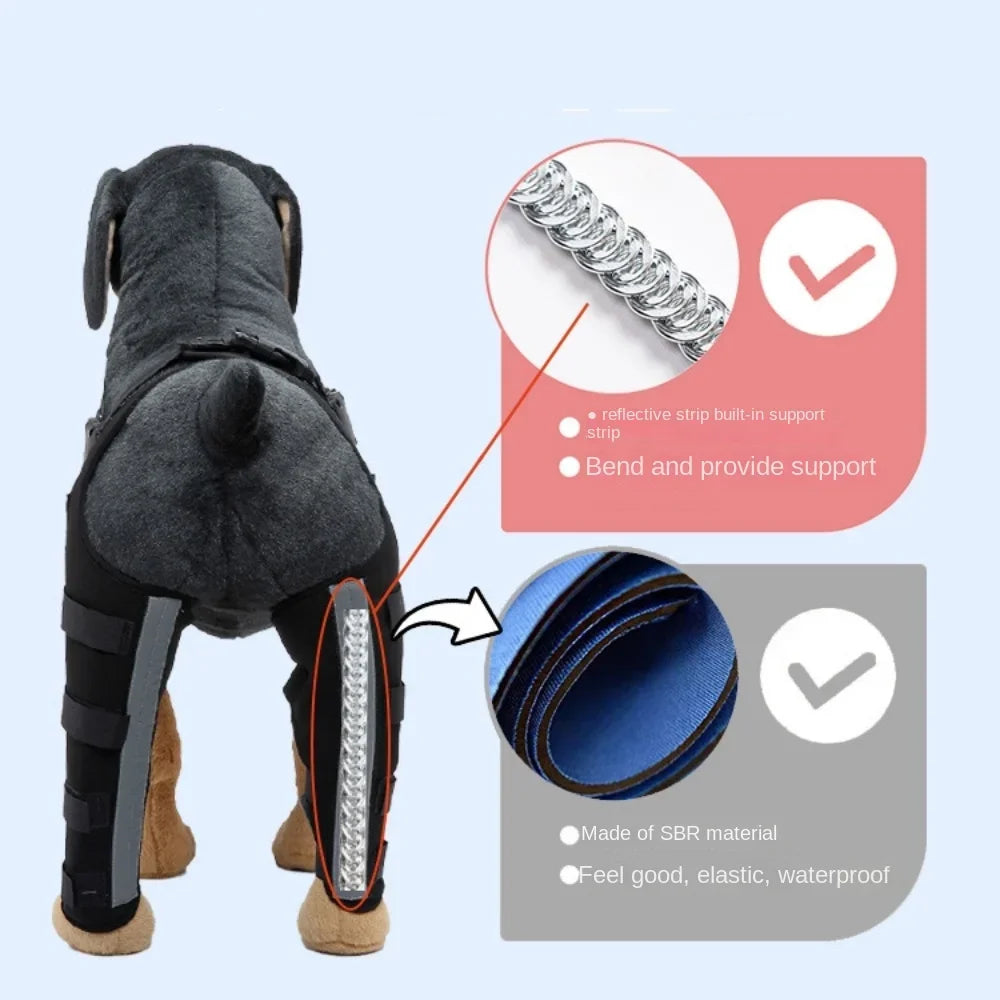 Pet Puppy Knee Pads Dog Back Leg Braces for Injured Dogs Support Brace Injury Joint Wrap Recover Protector Dog Accessories