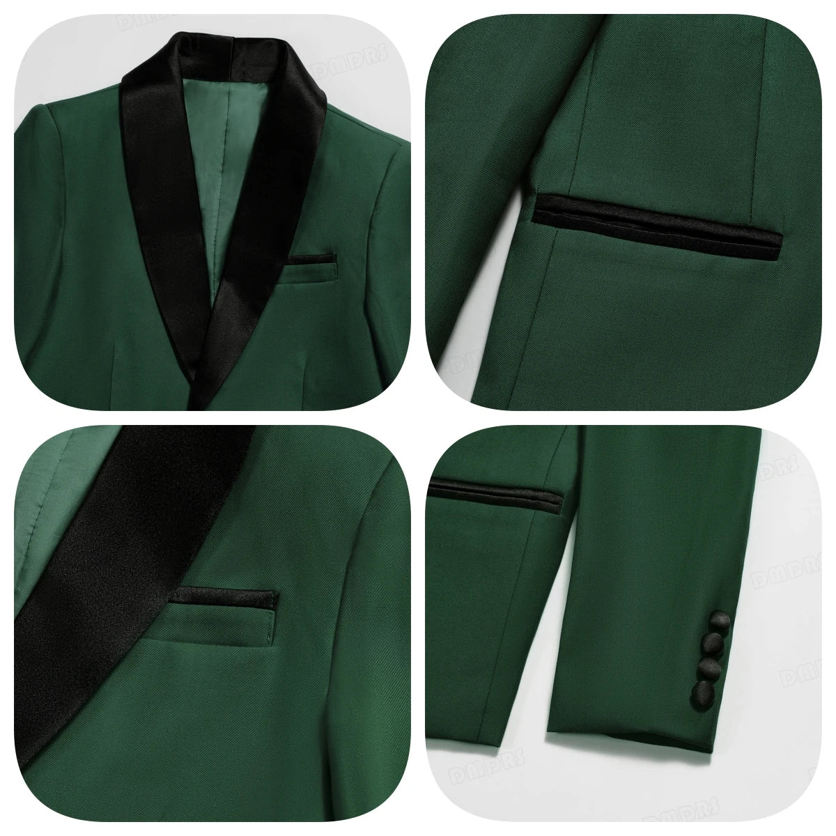 4 PCS Set Children Boy's Formal Suit Set, Regular Fit Smart Suits For Kid From 3 To 14 Years Shawl Neck Wedding Guest Outfit For Children Luxury Blazer Tuxedo Sets
