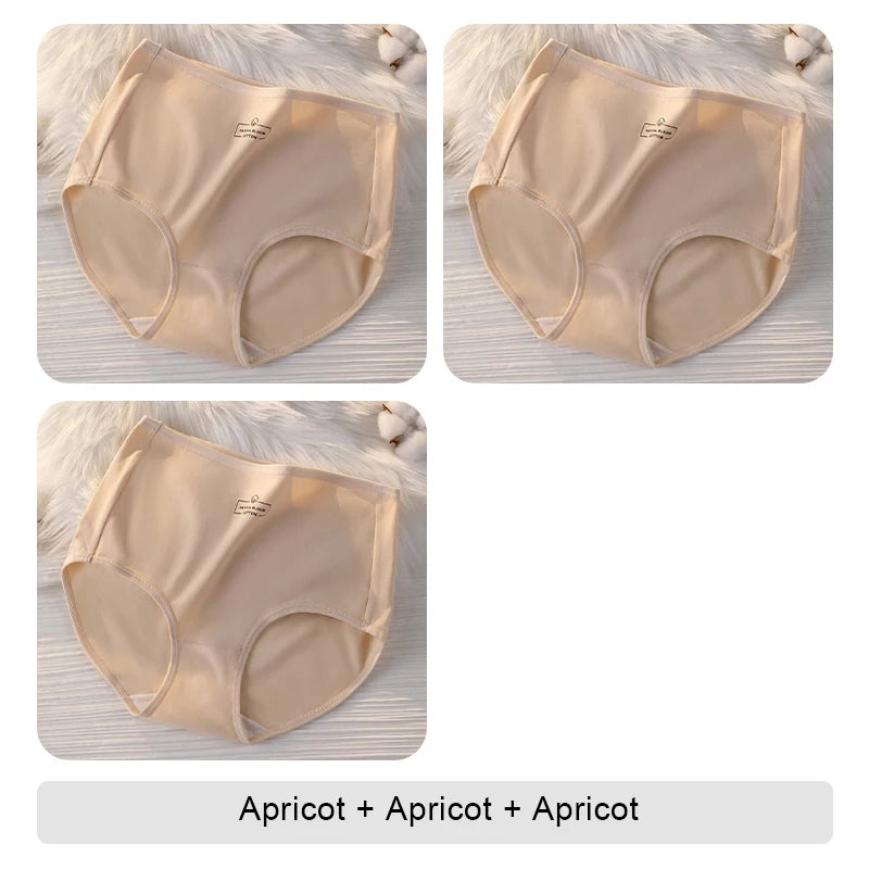 NEW Arrivals 3PCS Set Triangular Panties High Waist Sexy Underwear Briefs Underwear Woman Cotton Lingerie Buttocks Lifter Tummy Control Women Female Seamless Briefs