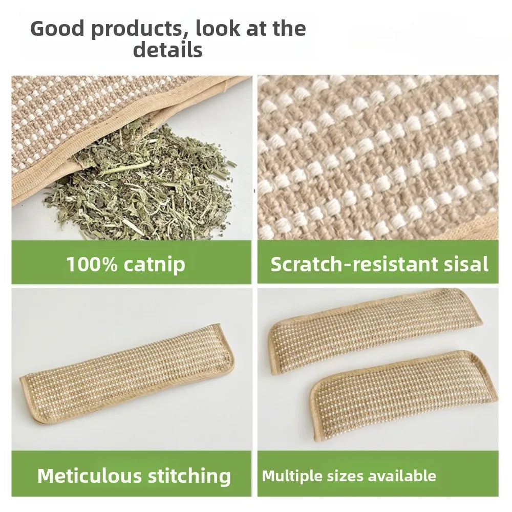 3/5 PCS Set Cat Scratching Pad with Soft Plush Pillow Durable Chew Bite Resistant Scratch Mat for Indoor Cats Rest Play and Claw Grinder Kitten Nap Pillow Pets Interactive Toys