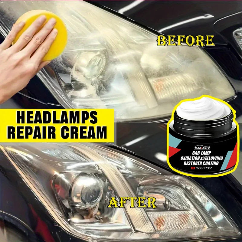 100gr Car Headlight Restoration Polishing Kit - Scratch Remover & Oxidation Cleaner Repair Paste for Headlamp Assembly Car Accessories