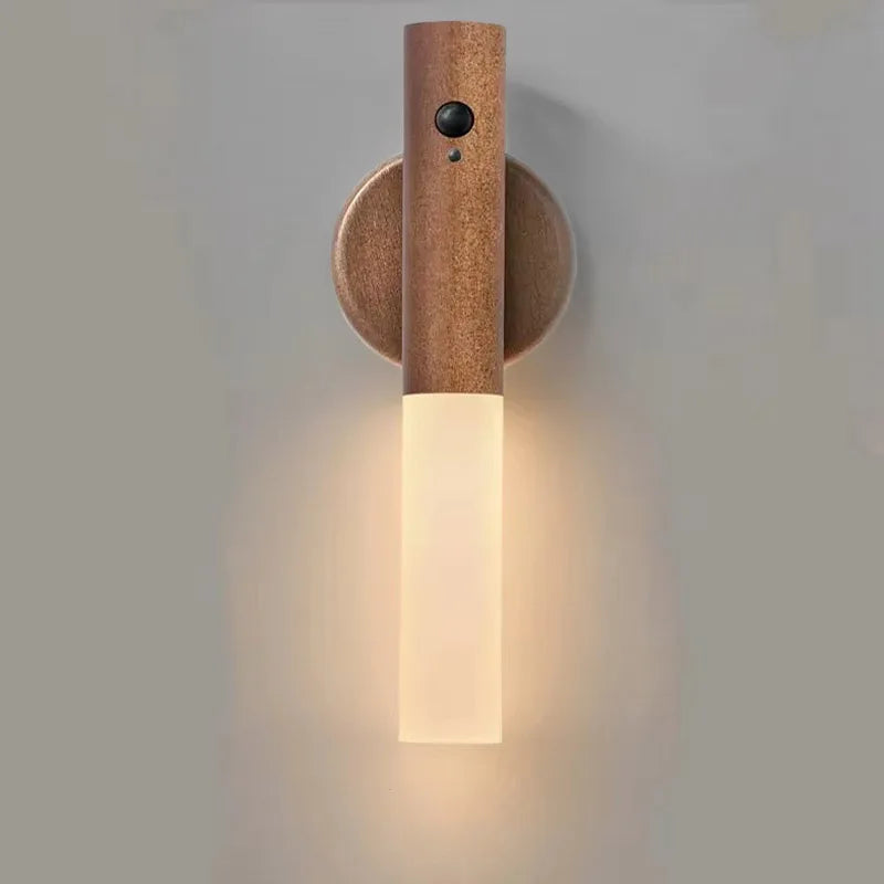 4 PCS Set Motion Sensor Night Lights Magnet Body Rechargeable LED Wireless Wall Lamp Portable Decor Indoor Torch Lighting for Bedroom
