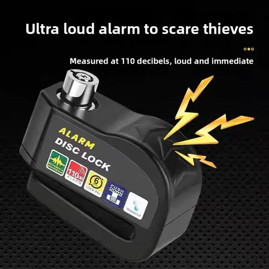 For Bicycle Scooter Motorcycle Disk Brake Lock Electric Battery Mountain Bike Brake Disk Lock Anti-Theft Alarm Motorcycle/Bike Brake Lock