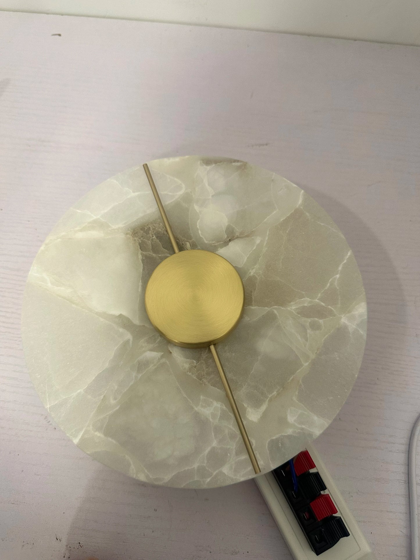 Modern Luxury Creative Marble Wall Light - Alabaster Marble Wall Sconce for Bedroom Bedside Living Room Aisle Indoor Decor