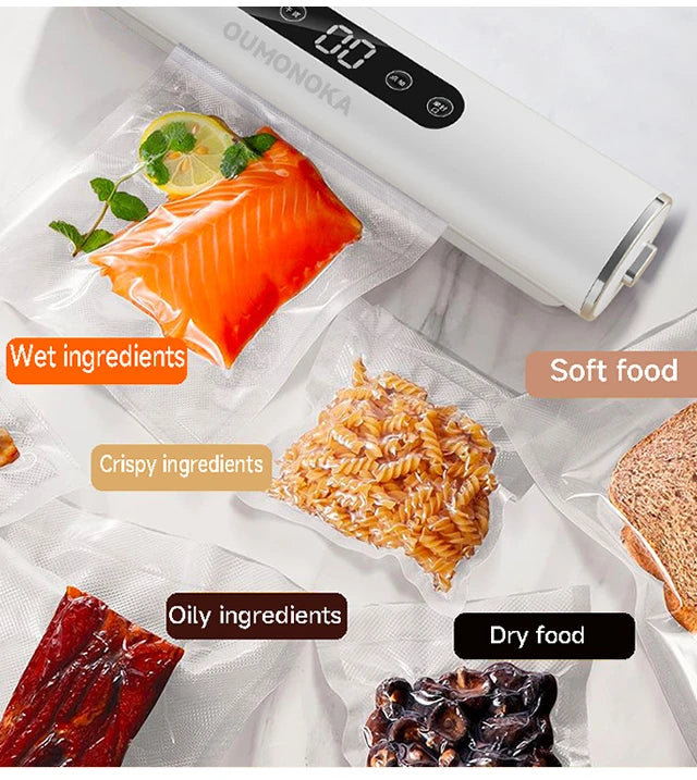 NEW Set Vacuum Sealing Machine Sealer + Bags for Kitchen Food Vacuum for Products  Home Appliance Cuisine Packaging Plastic Bag Sealant Kitchen Accessories