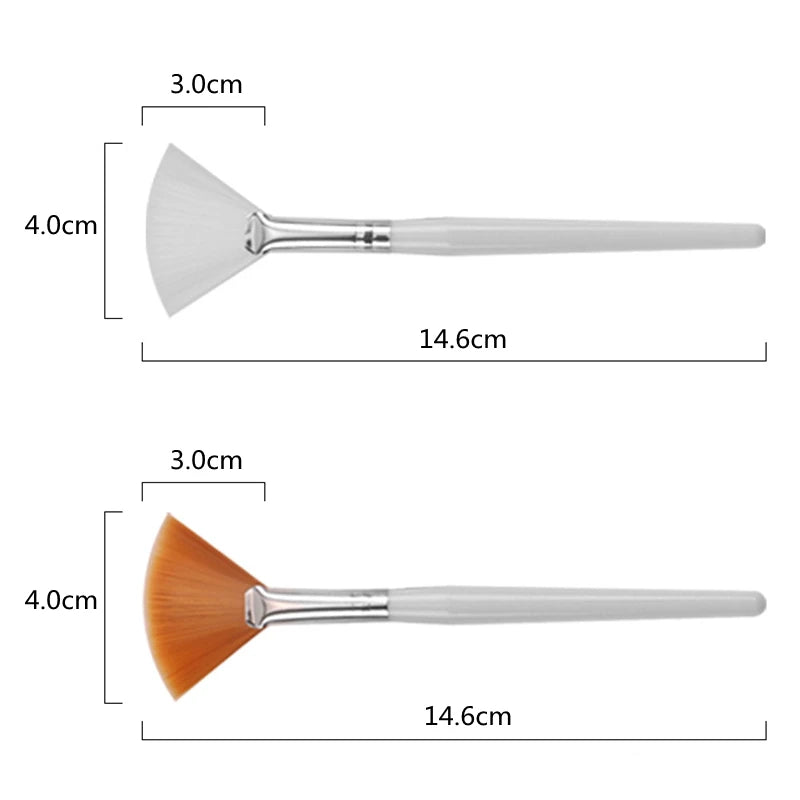 20/50 PCS Set Fan Shape Foundation Makeup Brushes Multifunctional Facial Mask Brush Essential Oil Women Beauty Makeup Tools Brush For Travel Night Club