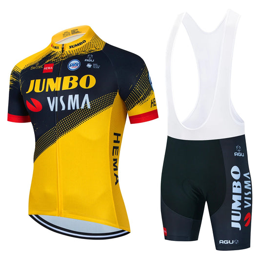 Cycling Jersey Set Men's Cycling Clothing Road Bike Shirts Suit Bicycle Bib Shorts MTB Wear Maillot Culotte