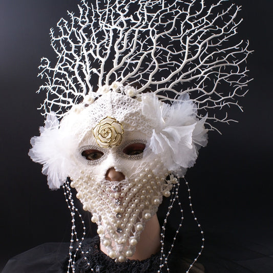 Full Face High-End Lace Mask Stage Singing Fake Mask Adult Men and Women Same Style masquerade mask