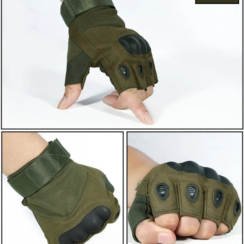 Half Finger Men Gloves Outdoor Military Tactical Gloves Sports Shooting Hunting Airsoft Motorcycle Cycling Gloves