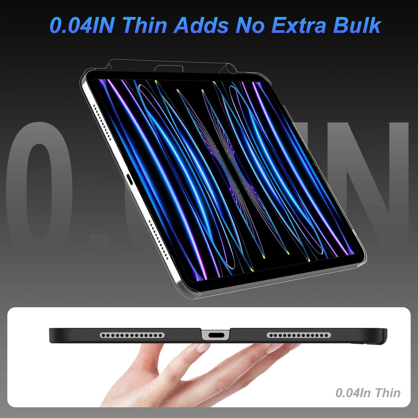 Magnetic Case for iPad Pro 11 Air 4 Air 5 iPad Pro 12 9 12.9 6th 5th 4th 3rd Gen Magic Keyboard Compatible Case Pencil Holder Computers Accessories Electronics Supplies