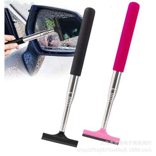 NEW Arrivals Car Rearview Mirror Wiper Extendable Multi-Function Car Wash Window Mist Ice Cleaner Glass Cleaning Brush Wiper for Automobiles Tools Car Cleaning Supplies
