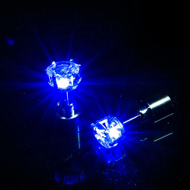 1/10/20 PCS Set LED Luminous Earrings Scrunchies Glowing Hairband Girl Light Up Hair Scrunchy Rave Festival Party Night Clubwear Headwear Supplies Hair Accessories