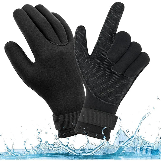 NEW S-2XL Neoprene Diving Gloves 3mm Women Men Wetsuit Gloves Anti Slip Surfing Glove with Adjustable Wrist Strap for Scuba Diving Snorkeling Swimming Water Gloves