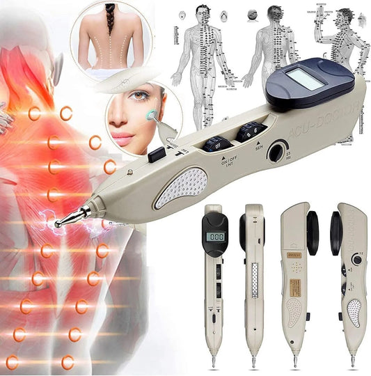 USB Rechargeable Acupuncture Pen Electric Acupuncture TENS Massage Pen Massage Device Body Massager Muscle Stimulator Therapy