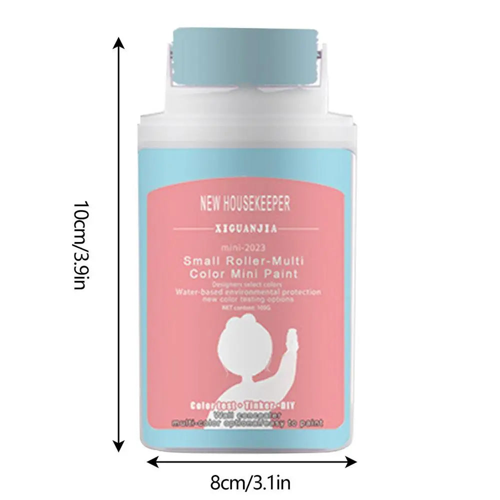 NEW Arrivals Korean Portable Wall Patching Brush with 100g White Latex Paint Quick Dry 3 Hours Wall Repair Paste Roller Handheld Wall Graffiti Repair Tool Home Supplies