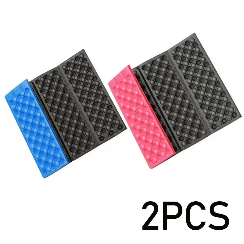 2 PCS Set Folding Mat Outdoor Mat Picnic Blankets Camping Foam Pad Waterproof Foam Seat for Picnic Hiking Backpacking Mountaineering