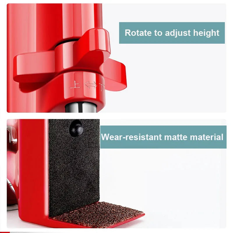 NEW Portable Door Lock Alarm Stopper, High Strength High dB Siren Red Alloy Door Jammer Anti-Pry Anti-Theft Security Device for Apartments/Hotels Home Office Security Supplies