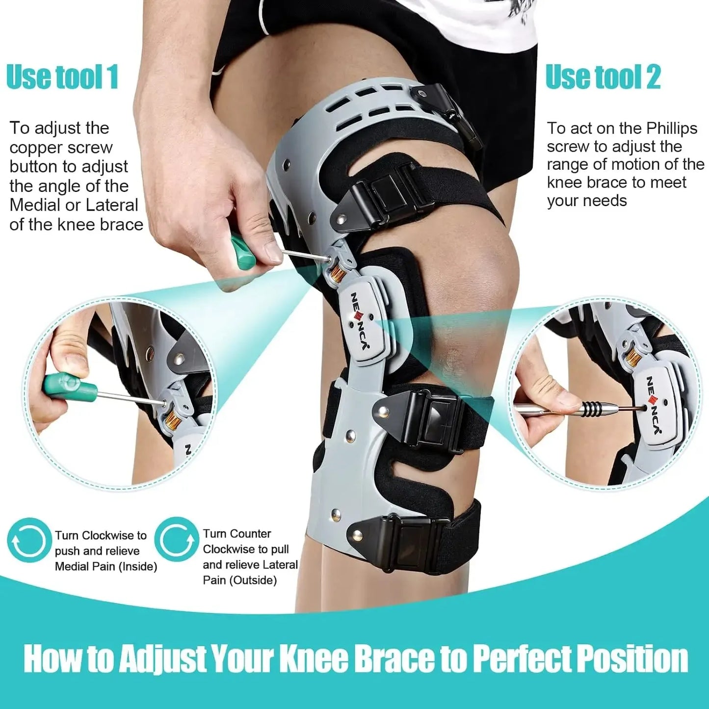 Unloader Knee Brace Support for Arthritis Pain Osteoarthritis Cartilage Defect Repair Avascular Necrosis