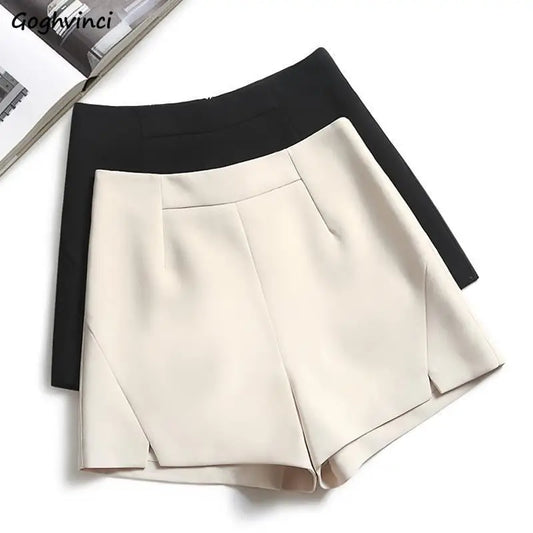 NEW Arrivals S-5XL Solid Women Mini Shorts High Waits Zipper Fly All-match Outwear Sexy Female Leisure Bottom Korean Style Young Lady Chic