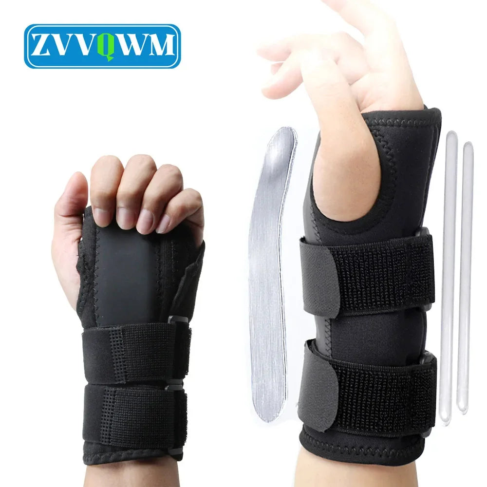 Carpel Tunnel Wrist Orthopedic Brace Splint Women Men Stabilizing Corrector Brace Hand Support Sprain Tendonitis Arthritis Wrist Brace Night Immobilizer Medical Orthopedic Accessories