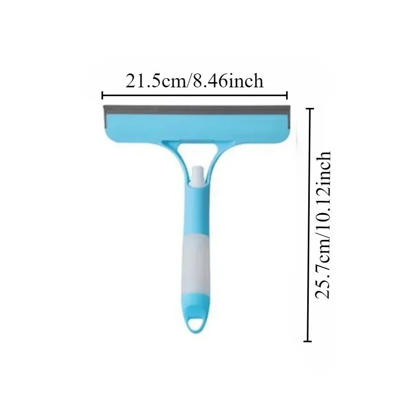 3 Colors Multi-Function Glass Wiper Home Office Window Doors Cleaning Brush Sprayer Cleaning Soap Car Automotive Rubber Brush