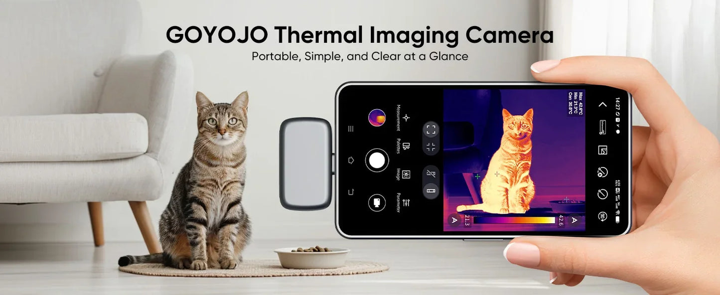 GW192A New Thermal Imaging Camera for iPhone & Android Phone Infrared Thermal Imager Inspection Repair Thermographic Camera Electronic Supplies