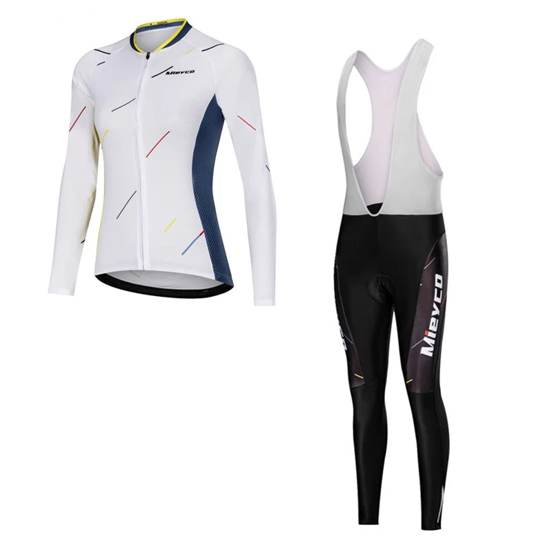 NEW Arrivals S-4XL (Size Smaller Than Usual) Women Cycling Jersey Set Gloves Long Sleeves Head Cap Pants Kits Clothing Long Sleeve MTB Bicycle Racing Apparel Accessories Sports Fashion Clothing Supplies