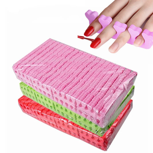 NEW Arrivals 200/400PCS Set Nail Art Toes Separators Soft Sponge Fingers Foot Gel UV Polish Coating Painting Manicure Pedicure Tools Foam Women Cosmetic Accessories Manicure Pedicure Supplies