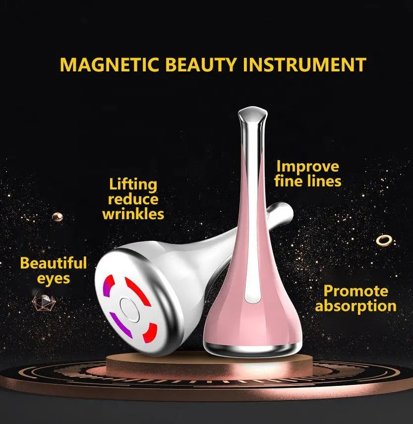 New 3 In1 Ultrasonic Ion Microcurrent Introduce Woman Lifting And Firming Facial Vibration Beauty Face Eye Massager Skin Care