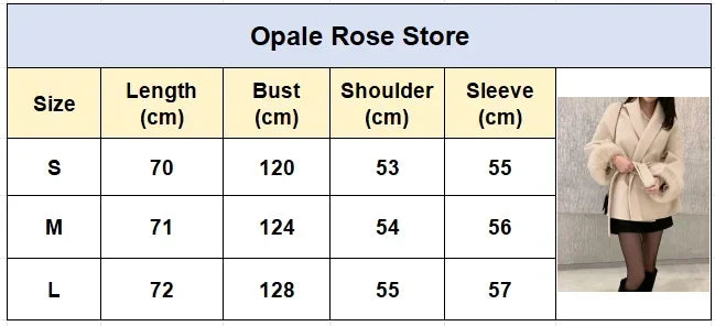 UK Size 5 Colors Elegant Lace Up Woolen Overcoat Women Casual Lapel V-Neck Full Sleeve Loose Warm Outerwear Lady New Autumn Commute Street Coat
