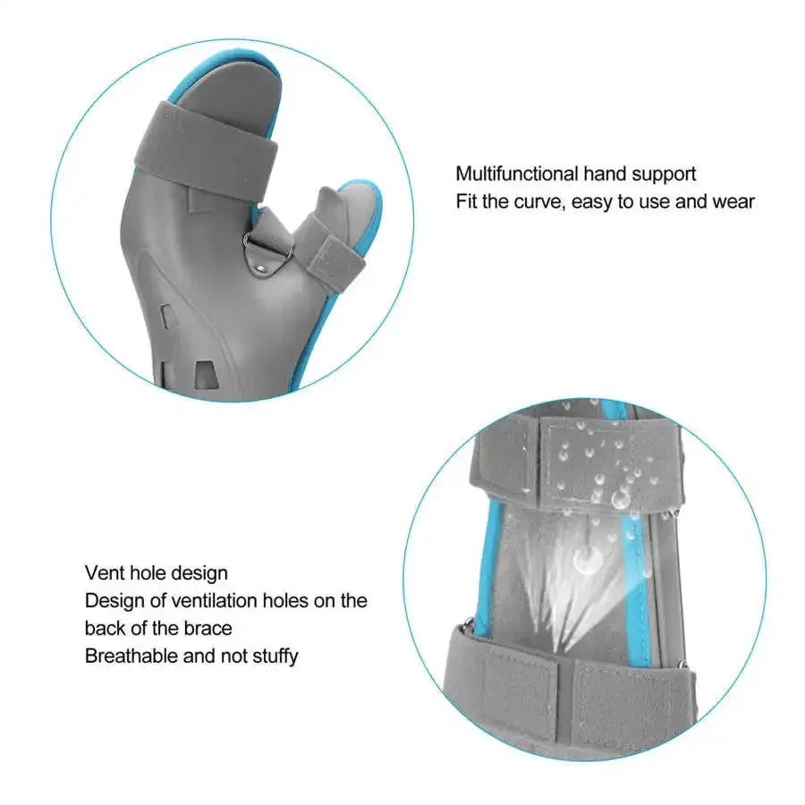 Wrist Support Brace Adjustable Hand Fracture Fixed Strap Sprain Carpal Tunnel Splint Posture Corrector Bandage Joint Pain Relief Medical Accessories Health Care Supplies