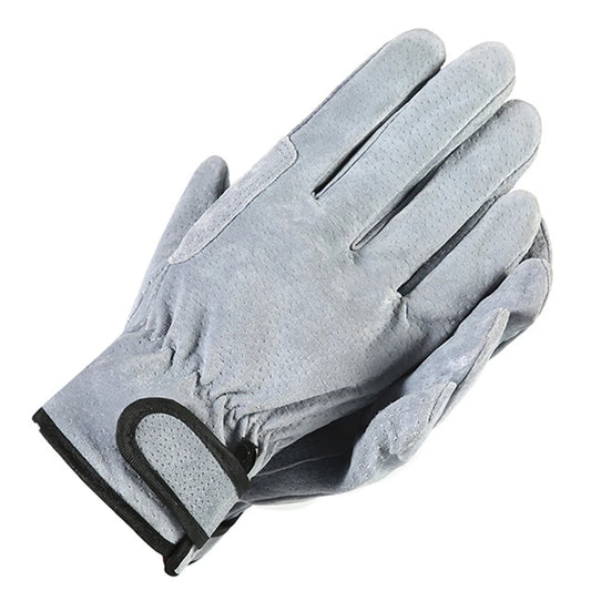 NEW Arrivals Gray Gloves Leather Sports Cycling Multifunction Workers Work Welding Safety Protection Garden Sports Motorcycle Driver Wear-Resistant Wood Cutting