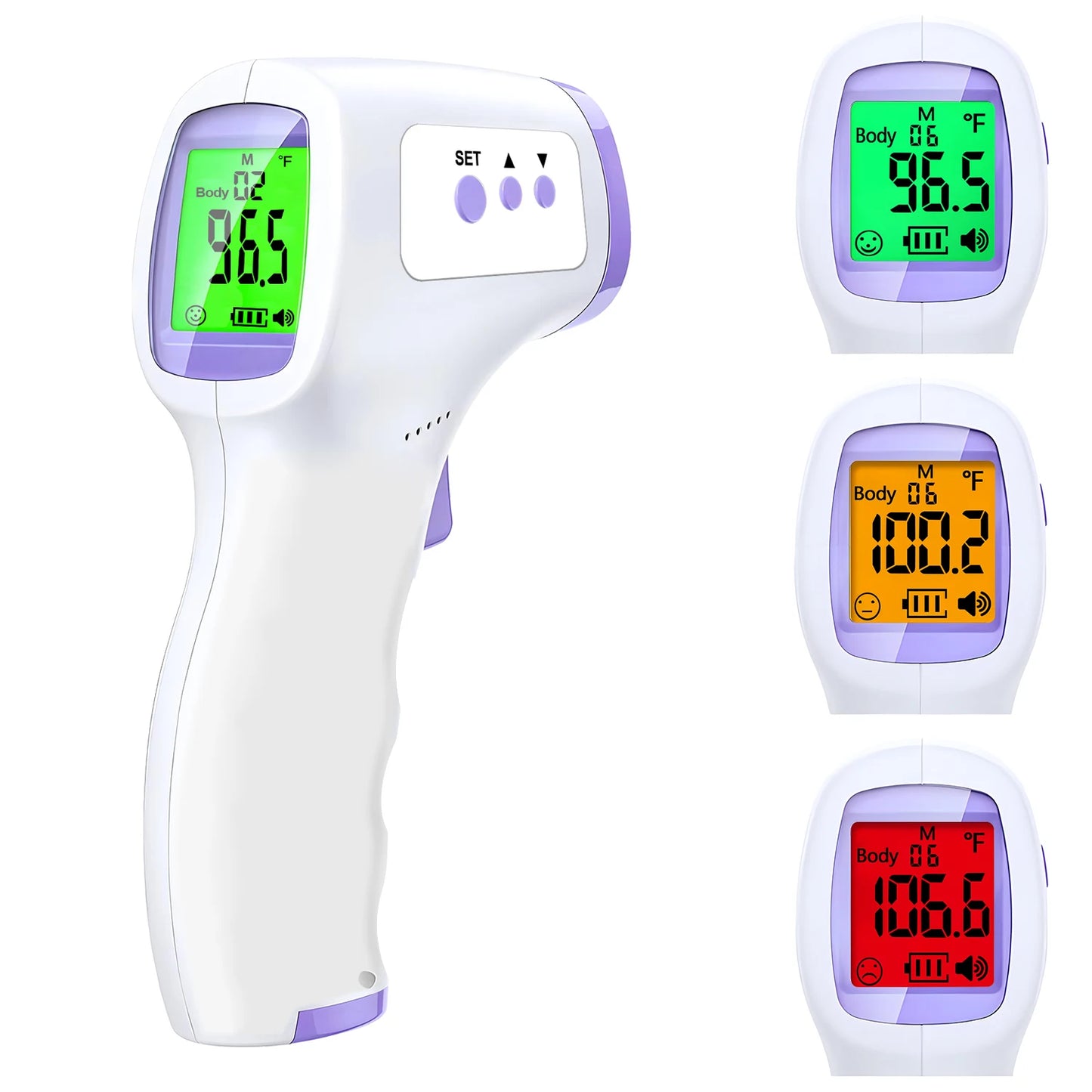 NEW Arrivals For Adults and Babies Digital Infrared Thermometer Forehead Body Non-Contact Fever Thermometers Or Medical Portable Finger Pulse Oximeter Blood Oxygen Health Care Supplies
