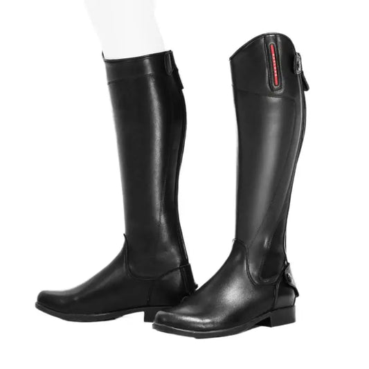 Riding Leather Boots 38-44 Size Cowhide Long Stretch Cowboy Men's and Women's Horse Riding Obstacle Boots Equestrian Footwear Supplies