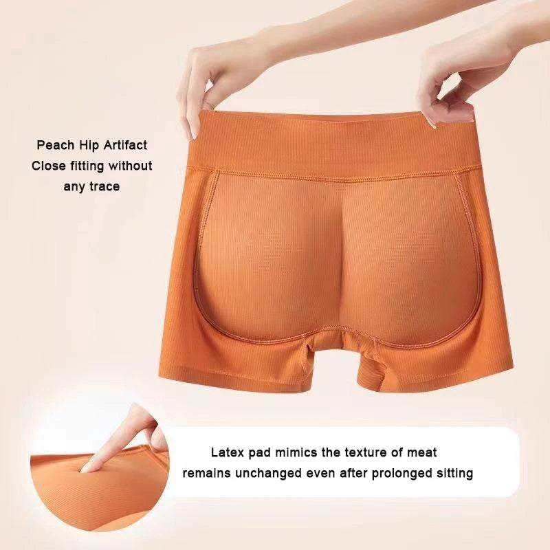 S-2XL Size 4 Colors Peach Butt Natural Latex Hip Lifting Pants, Fake Butt Underwear, Natural Soft Beautiful Hip Cushion, Rich Buttocks