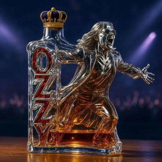 NEW Ozzy Osbourne Lovers 4 Types Whiskey Bottle Back To The Beginning Commemorative Collectible Whiskey Wine Bottle Home Bar Decor Statue Collection Crafts Pubs Night Club Barware Accessories