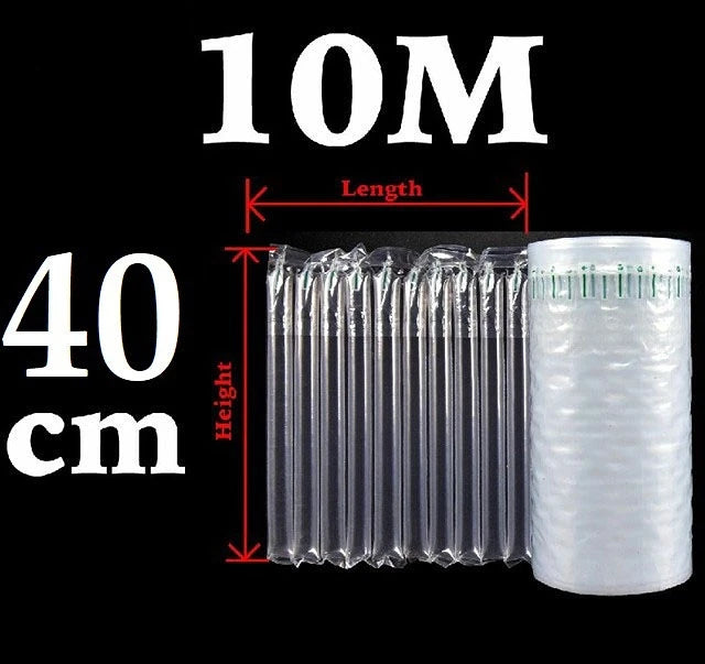 NEW Arrivals 30M-50M Inflatable Air Buffer Plastic Packaging Bump Filling Air Column Protective Bubble Bag Anti-Pressure Shock Express Mail Pocket Roll with Pump