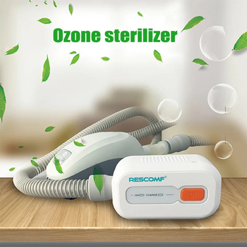Home Use Portable Respirator Ozone Sterilization  Auto CPAP BPAP Cleaner Disinfector  Air Purifier  2200mAh Sleeping Apnea Anti Snoring Machine Elderly Adults Kids Health Care Supplies