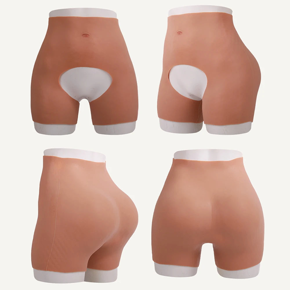 S - L Size 5 Point Pants Silicone Buttock Thick Hips Fake Buttocks Panties Enlarger Enhancement Butt Pants Silicone Buttock Cosplay Drag Queen Women Men Underwear