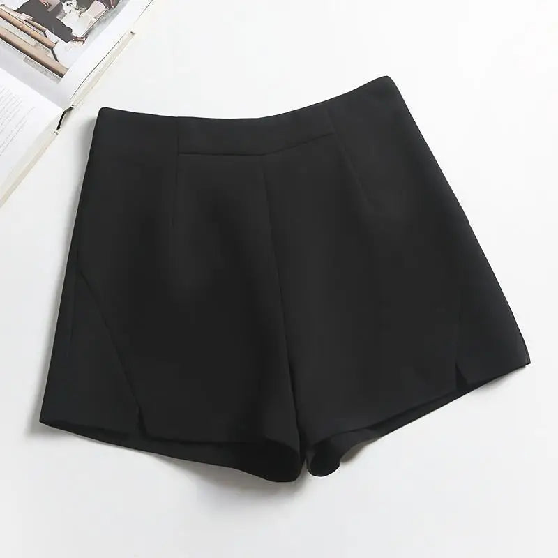 NEW Arrivals S-5XL Solid Women Mini Shorts High Waits Zipper Fly All-match Outwear Sexy Female Leisure Bottom Korean Style Young Lady Chic