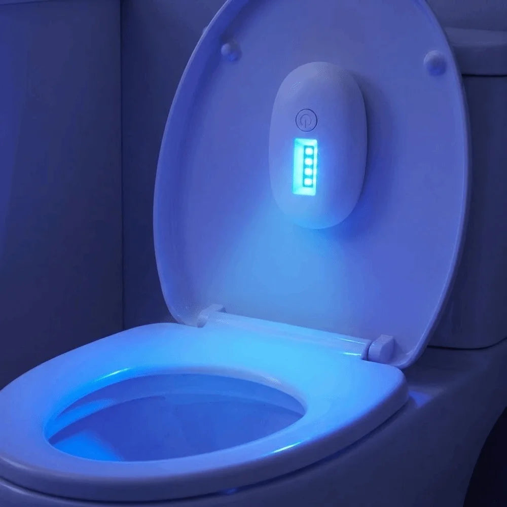 Multi-Purpose Night Light Portable Toilet Sterilizer Sanitizer Lamp Germicidal Safe Toilet Sterilizer USB Rechargeable Ultraviolet Light Sterilizer Home Bathroom Accessories Health Care Hygiene Supplies