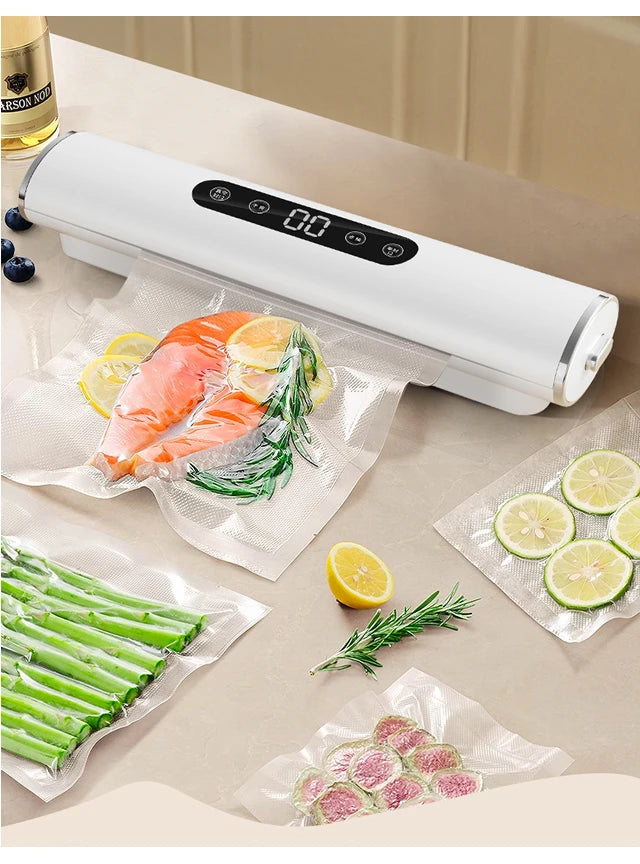 NEW Set Vacuum Sealing Machine Sealer + Bags for Kitchen Food Vacuum for Products  Home Appliance Cuisine Packaging Plastic Bag Sealant Kitchen Accessories